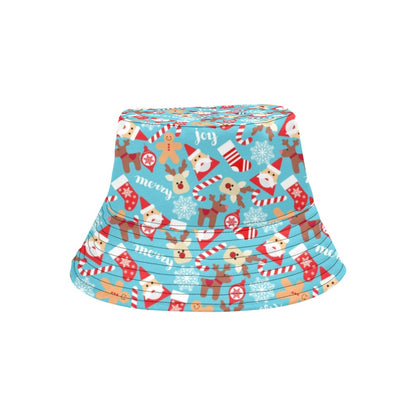 Santa Christmas Themed Print Design LKS306 Unisex Bucket Hat