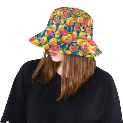 Grapefruit Pattern Print Design GF04 Unisex Bucket Hat