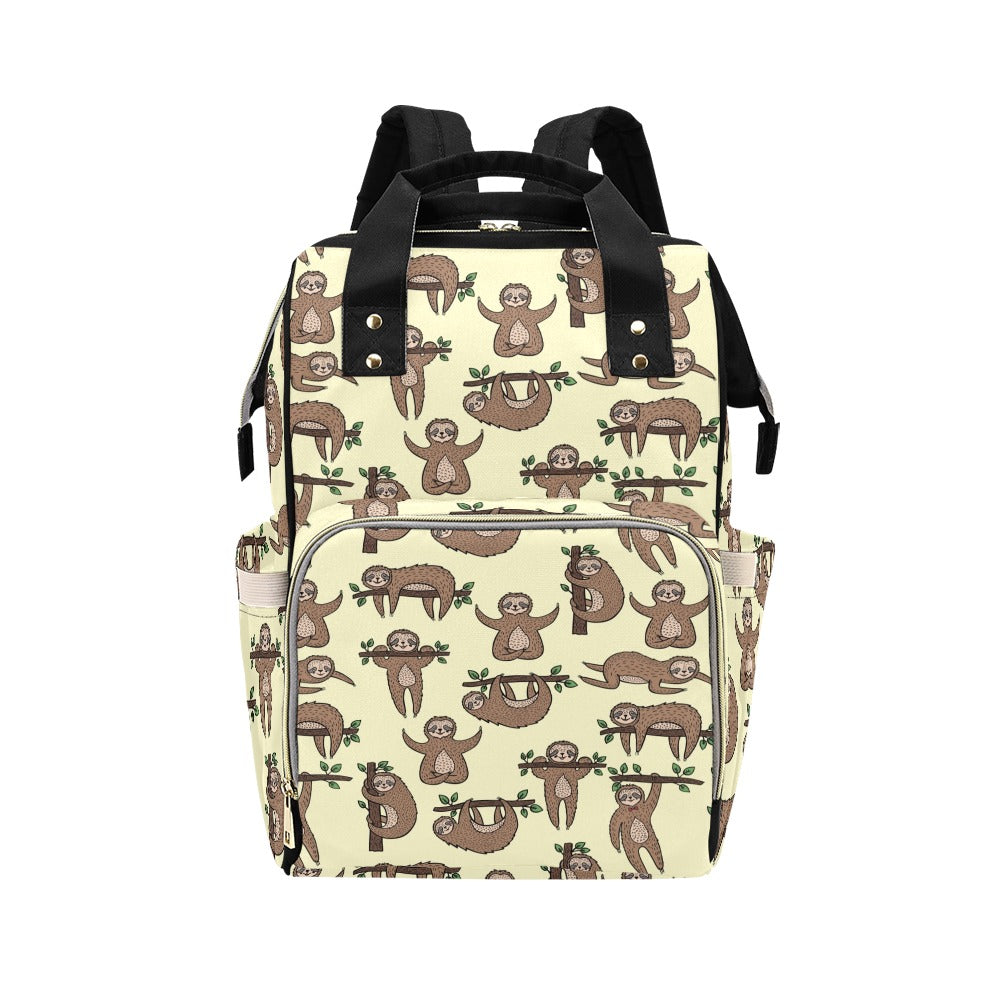 Sloth Print Design LKS3010 Diaper Bag Backpack