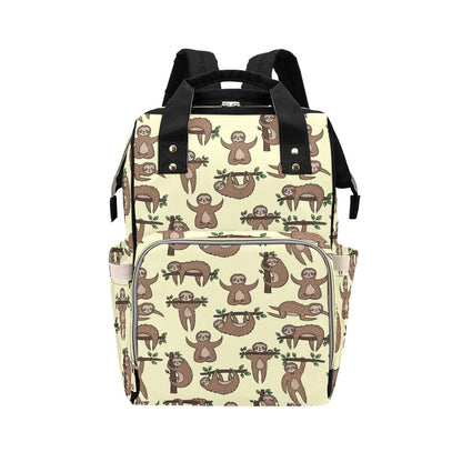 Sloth Print Design LKS3010 Diaper Bag Backpack