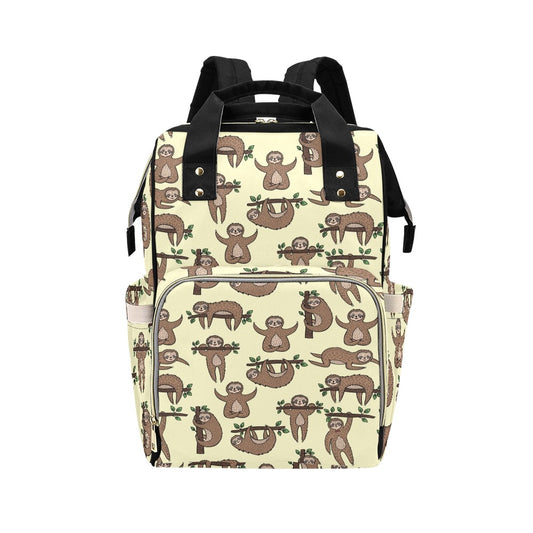 Sloth Print Design LKS3010 Diaper Bag Backpack