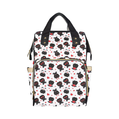 Affenpinscher Pattern Print Design 01 Diaper Bag Backpack