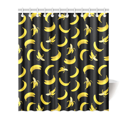 Banana Pattern Print Design BA05 Shower Curtain