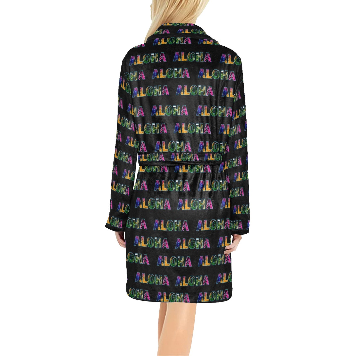 Aloha Hawaii Neon Women's Fleece Robe