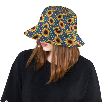 Sunflower Pattern Print Design SF03 Unisex Bucket Hat