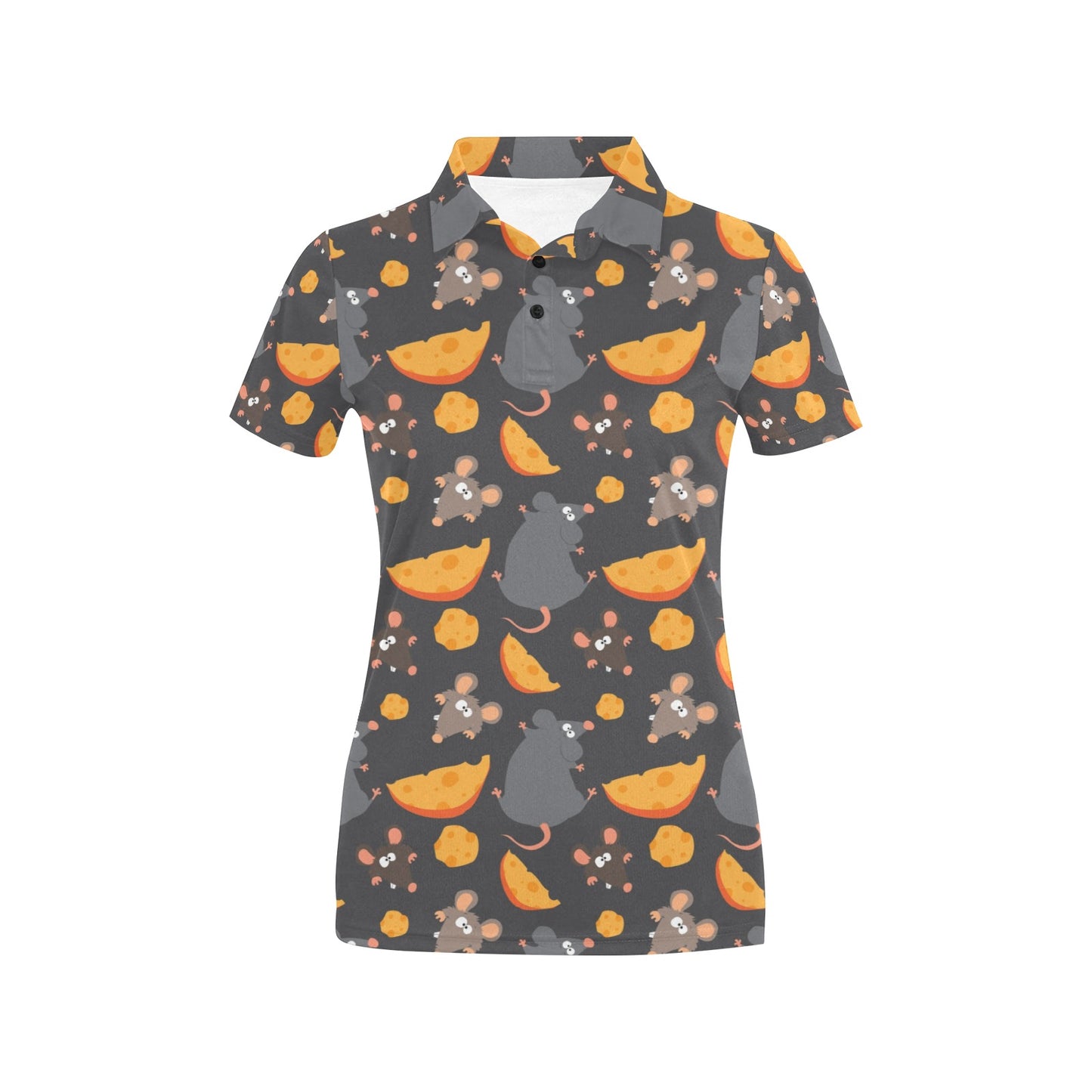 Rat Pattern Print Design 04 Women's Polo Shirt