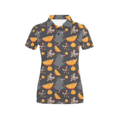 Rat Pattern Print Design 04 Women's Polo Shirt