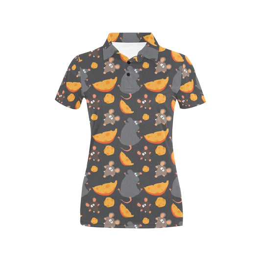 Rat Pattern Print Design 04 Women's Polo Shirt