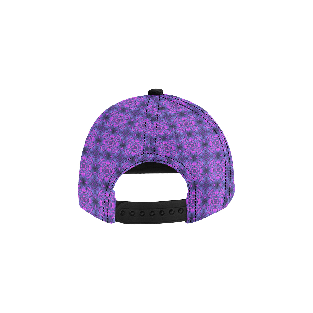 kaleidoscope Pattern Print Design Snapback Cap