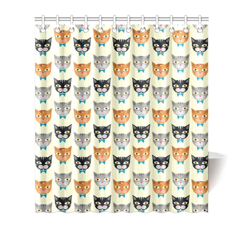 Cat Pattern Print Design 05 Shower Curtain
