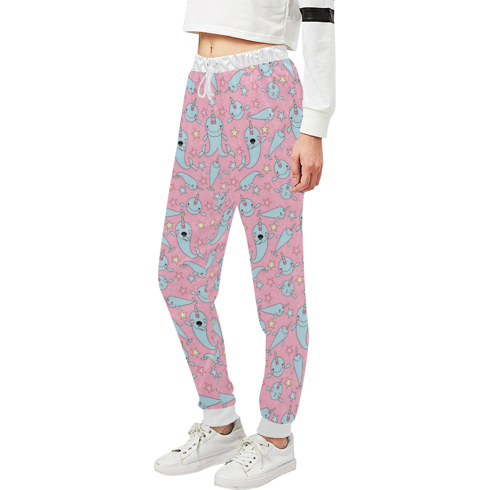 Narwhal Cartoon Cute Print Unisex Sweatpants