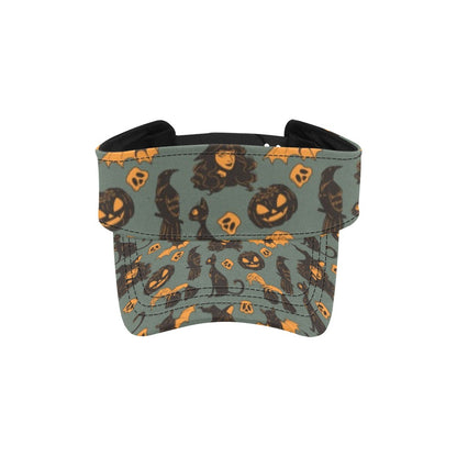 Witch Bat Halloween Print Design LKS305 Unisex Sun Visor