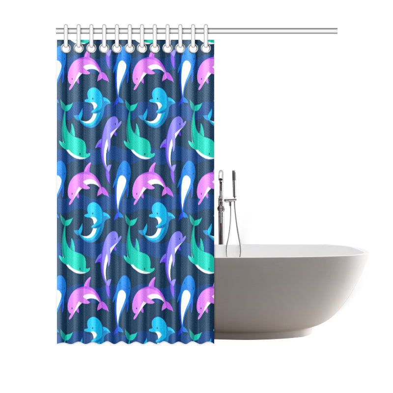Dolphin Baby Shower Curtain