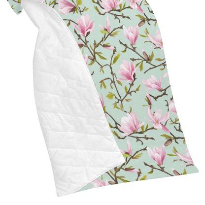 Magnolia Pattern Print Design MAG04 Premium Quilt
