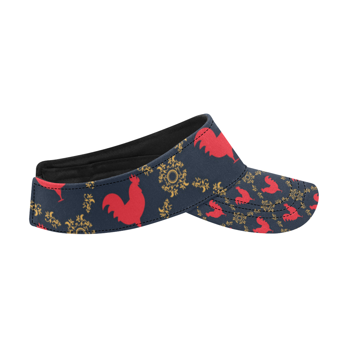 Rooster Pattern Print Design A02 Unisex Sun Visor