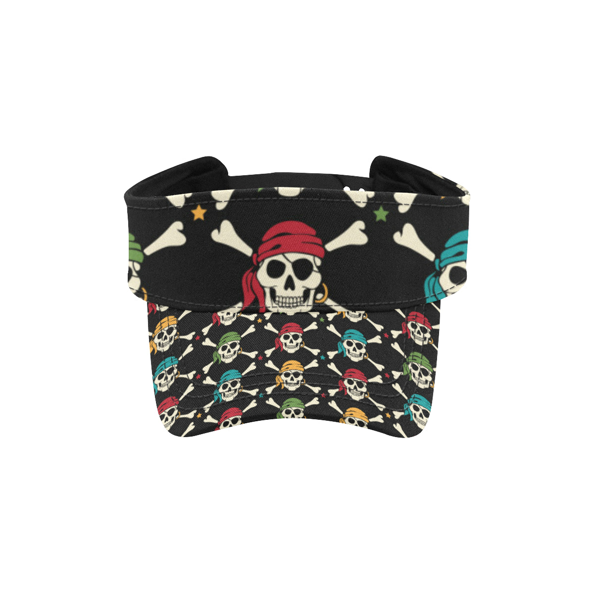 Pirate Pattern Print Design A01 Unisex Sun Visor