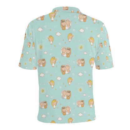 Christian Pattern Print Design 01 Men Polo Shirt