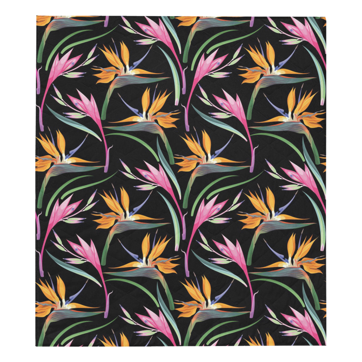 Tropical Flower Pattern Print Design TF017 Premium Quilt