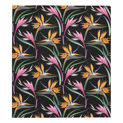 Tropical Flower Pattern Print Design TF017 Premium Quilt