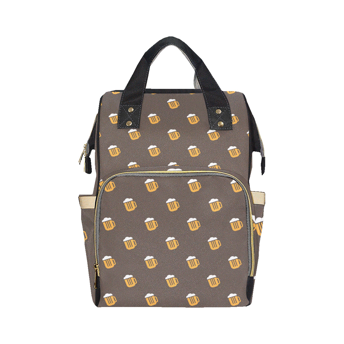 Beer Pattern Print Design 01 Diaper Bag Backpack