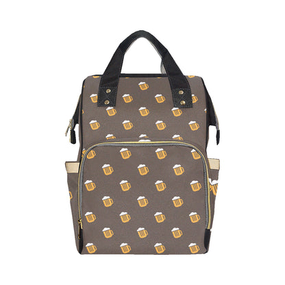 Beer Pattern Print Design 01 Diaper Bag Backpack