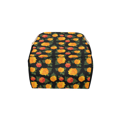 Marigold Pattern Print Design MR05 Diaper Bag Backpack