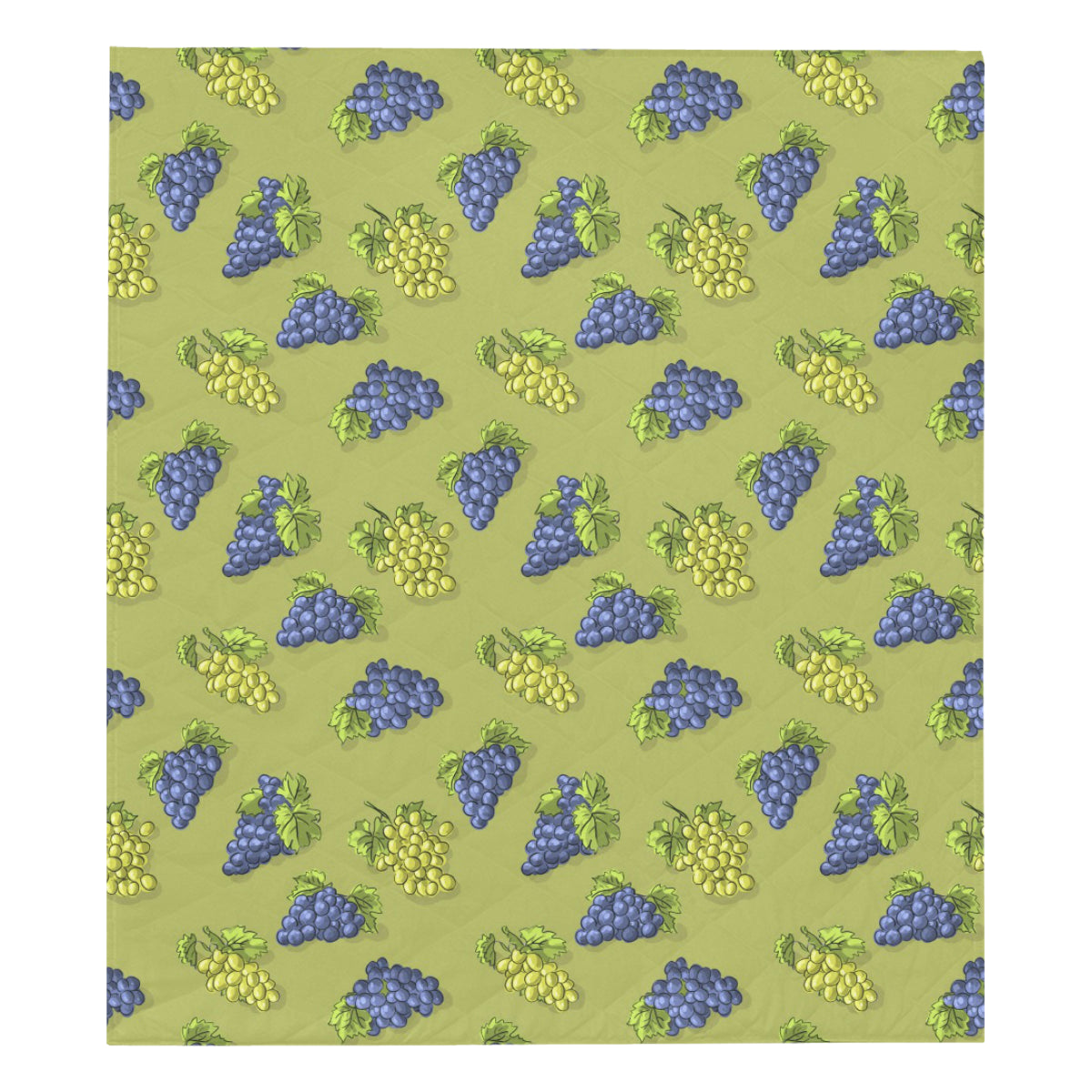 Grape Pattern Print Design GP08 Premium Quilt