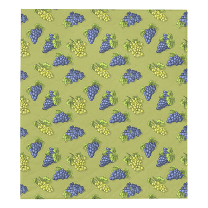 Grape Pattern Print Design GP08 Premium Quilt