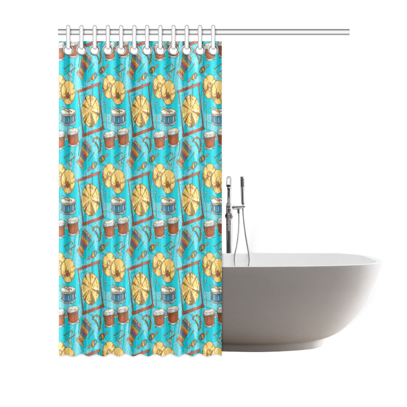 Percussion Pattern Print Design 03 Shower Curtain