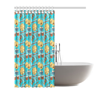 Percussion Pattern Print Design 03 Shower Curtain