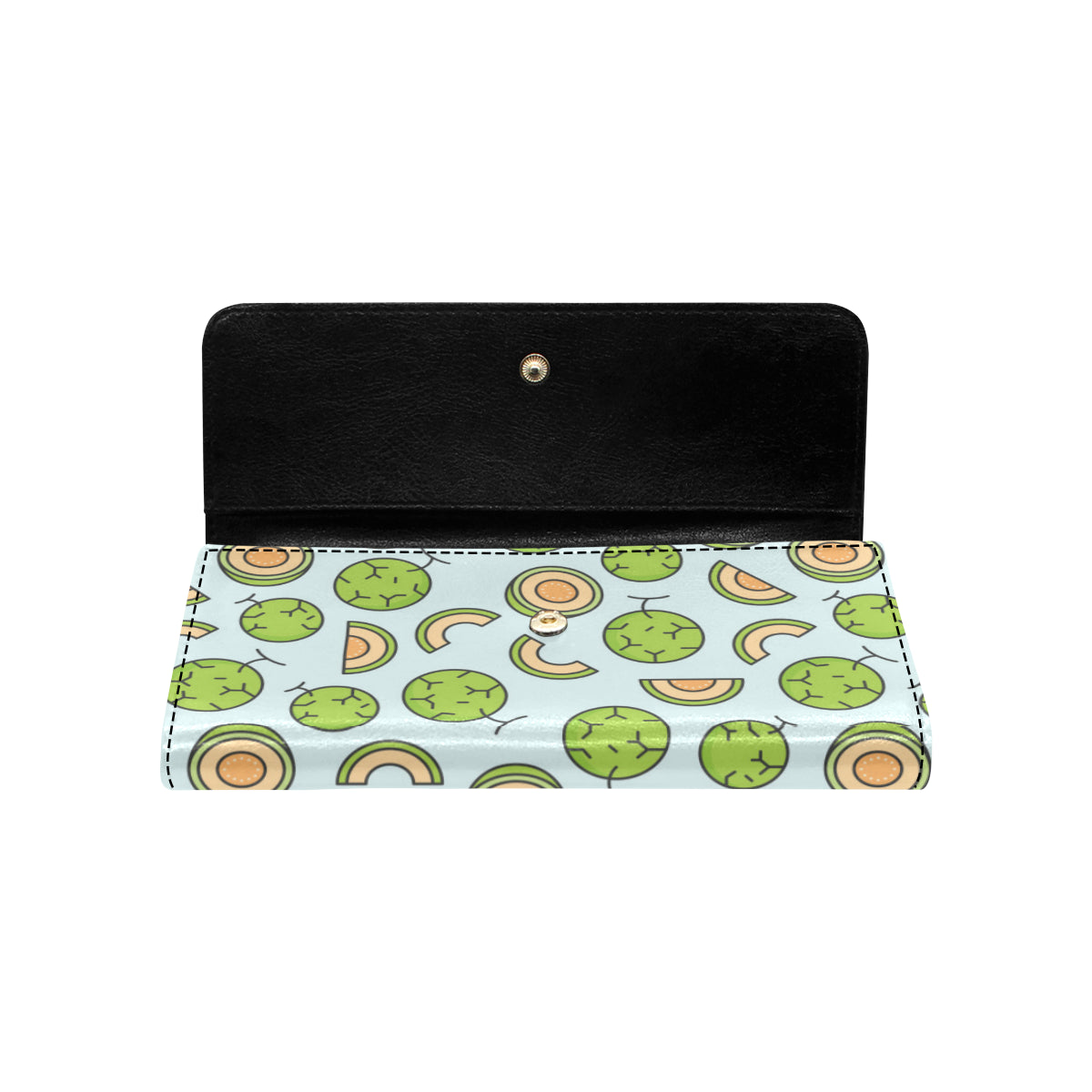 Cantaloupe Pattern Print Design 02 Women's Trifold Wallet