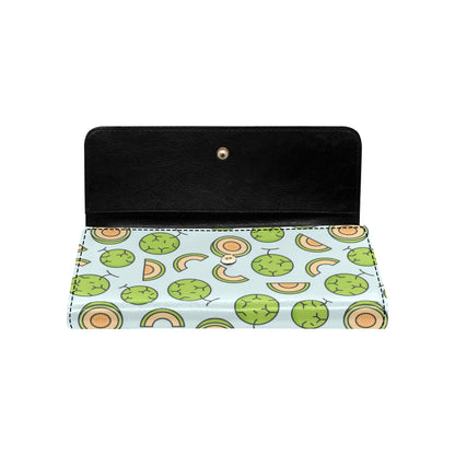 Cantaloupe Pattern Print Design 02 Women's Trifold Wallet