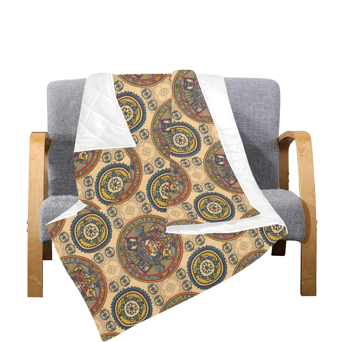 Calendar Aztec Pattern Print Design 02 Premium Quilt