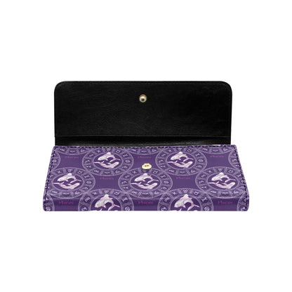 Pisces Pattern Print Design A02 Women's Trifold Wallet