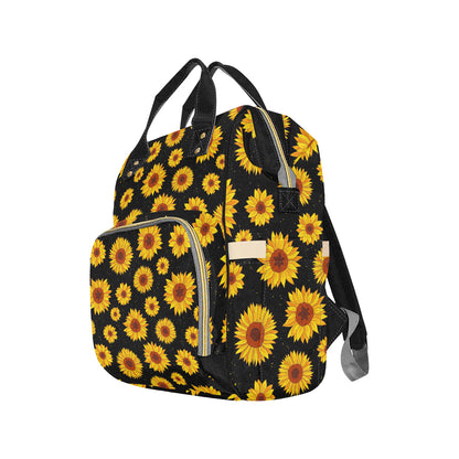 Sunflower Pattern Print Design SF09 Diaper Bag Backpack