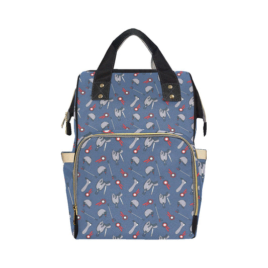 Equestrian Equipment Background Diaper Bag Backpack