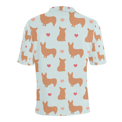 Pembroke Welsh Corgis Pattern Print Design A01 Men Polo Shirt