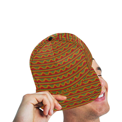 Rasta Reggae Color Print Snapback Cap