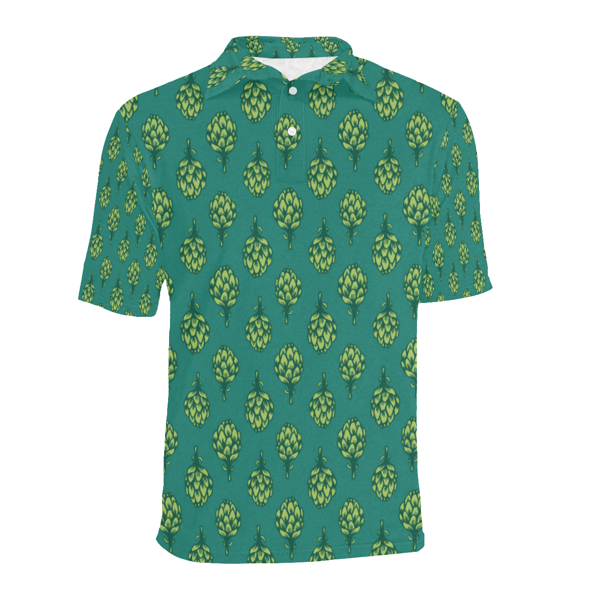 Artichoke Pattern Print Design 04 Men Polo Shirt