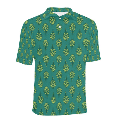 Artichoke Pattern Print Design 04 Men Polo Shirt