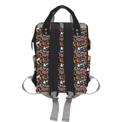 Butterfly Pattern Print Design 08 Diaper Bag Backpack