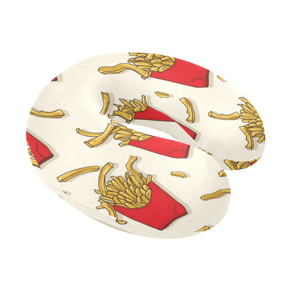 French Fried Pattern Print Design 01 U-Shaped Travel Neck Pillow