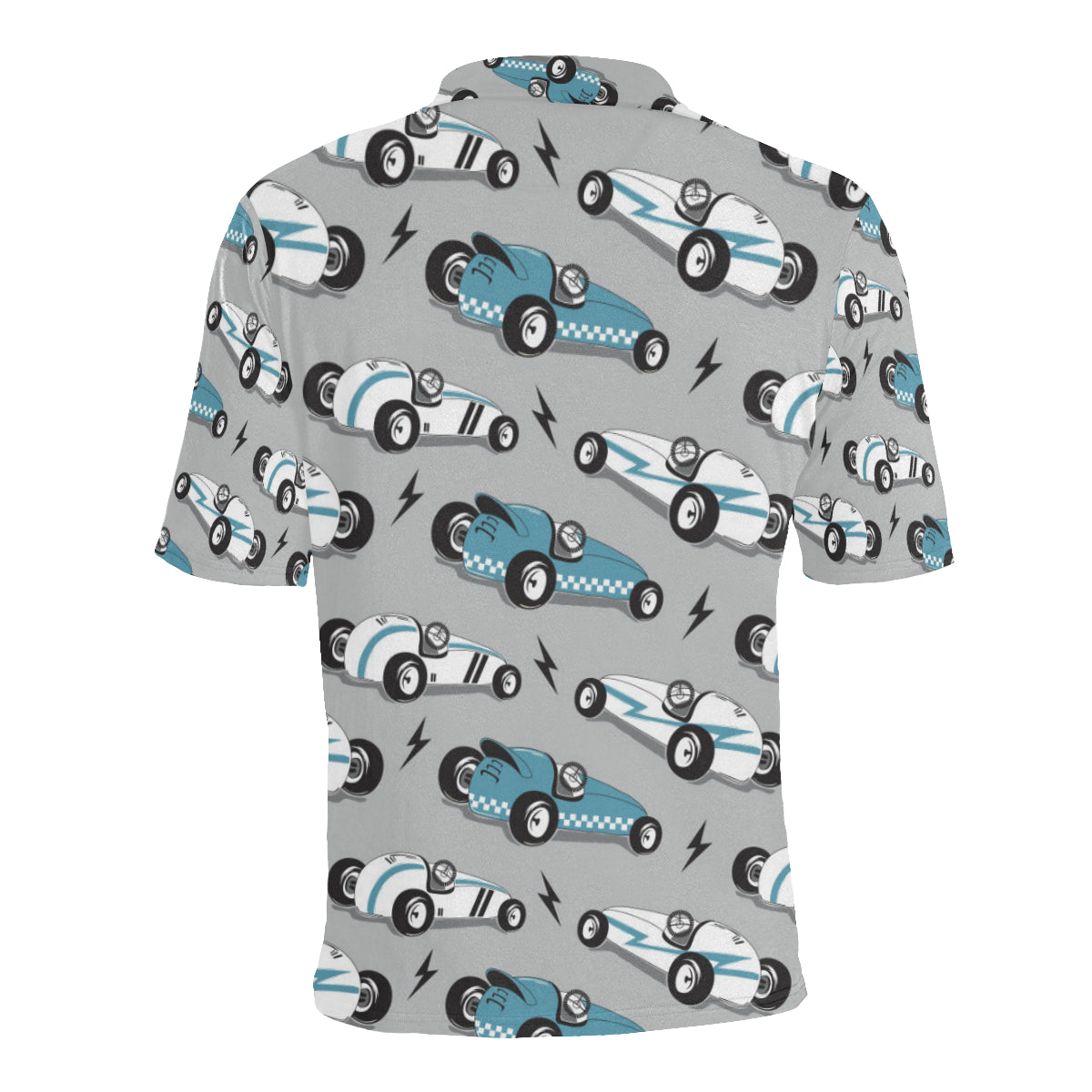 Racing Vintage Pattern Print Design A02 Men Polo Shirt
