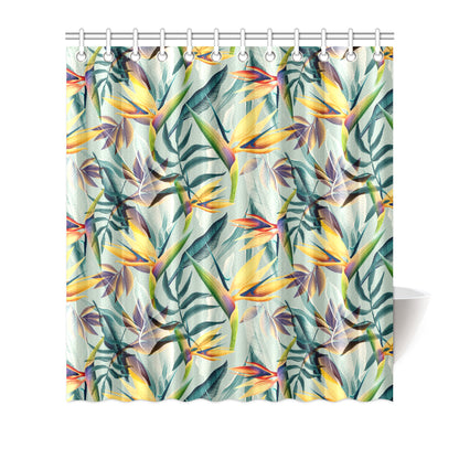 Tropical Flower Pattern Print Design TF022 Shower Curtain