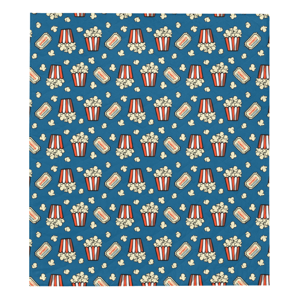 Popcorn Pattern Print Design A03 Premium Quilt