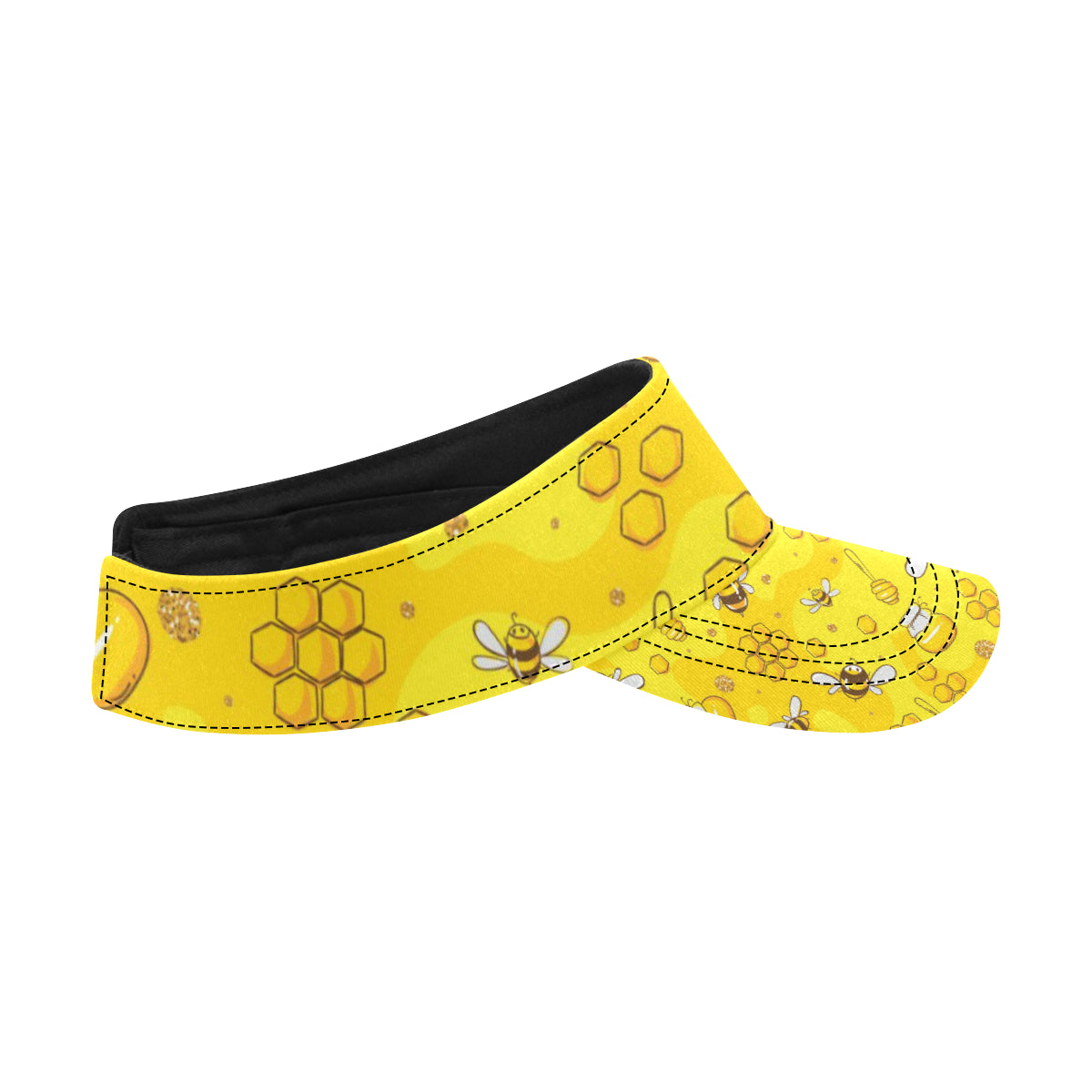 Bee Pattern Print Design BEE01 Unisex Sun Visor