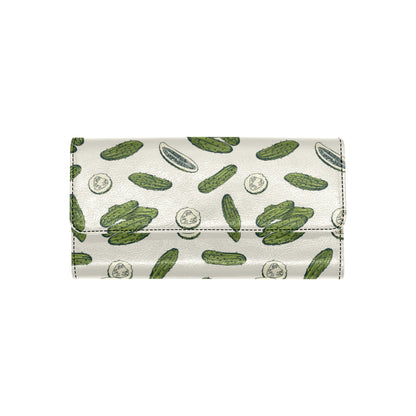 Cucumber Pattern Print Design CC05 Women's Trifold Wallet