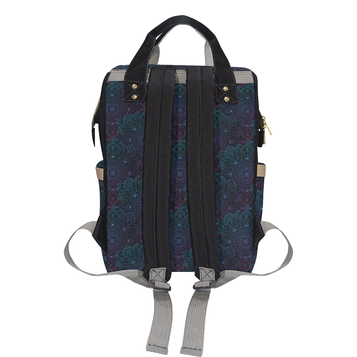 Boho Floral Mandala Diaper Bag Backpack