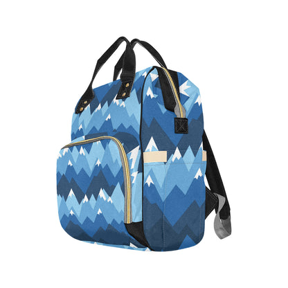 Mountain Pattern Print Design 04 Diaper Bag Backpack