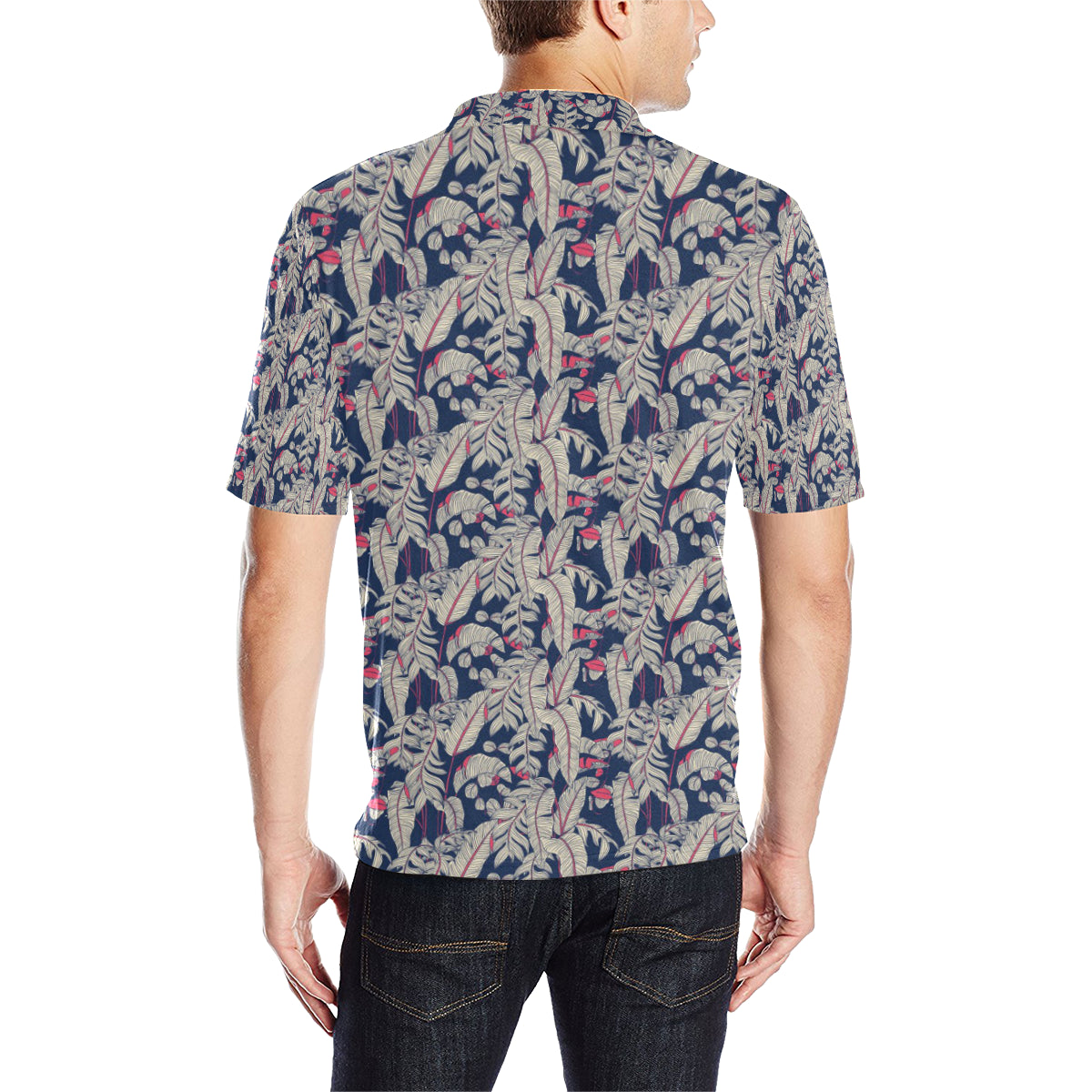 Bird Of Paradise Pattern Print Design 03 Men Polo Shirt